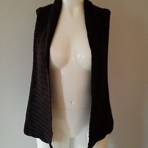 Old Navy black open front sweater vest szS